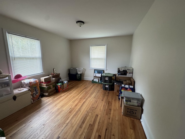 422 E Savannah St, Calhoun Falls, SC 29628 - misc room with wood finished floors and baseboards