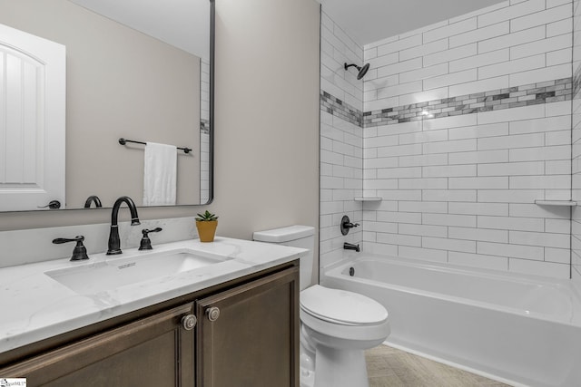 9 Amber Oaks Dr, Greer, SC 29651 - bathroom with toilet, bathing tub / shower combination, and vanity