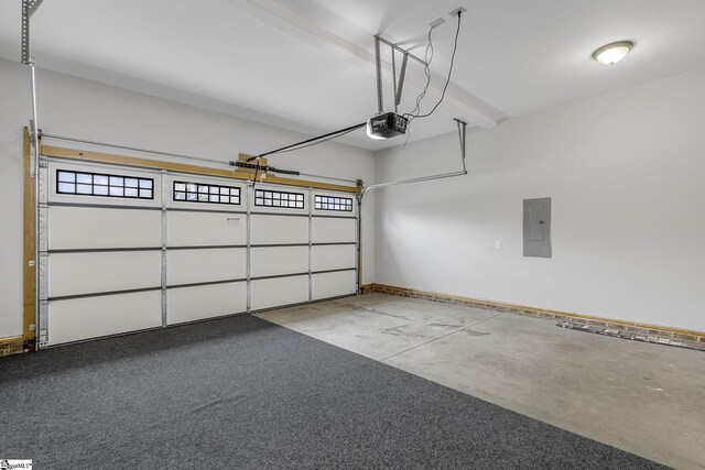 9 Amber Oaks Dr, Greer, SC 29651 - garage featuring electric panel and a garage door opener