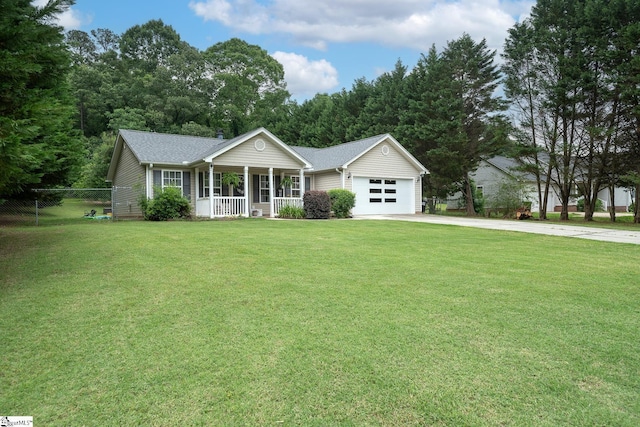 1198 Dalrymple Rd, Anderson, SC 29621 - ranch-style house featuring a porch, driveway, and an attached garage