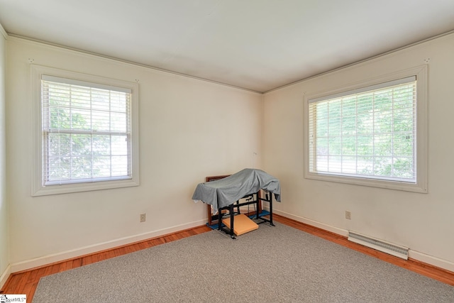 129 E Main St, Duncan, SC 29334 - unfurnished room with healthy amount of natural light, wood finished floors, and baseboards