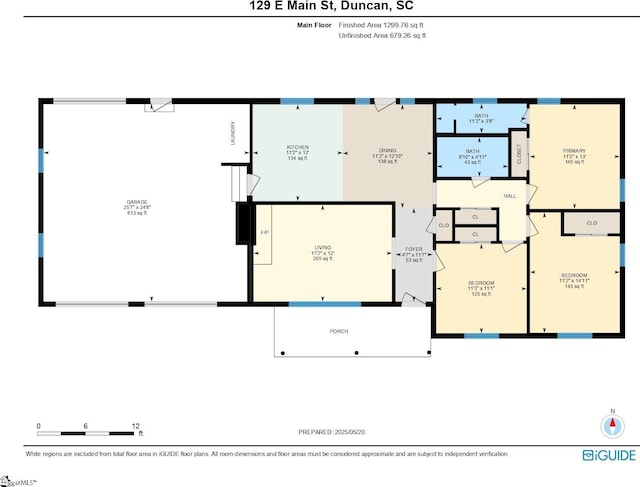 129 E Main St, Duncan, SC 29334 - property floor plan