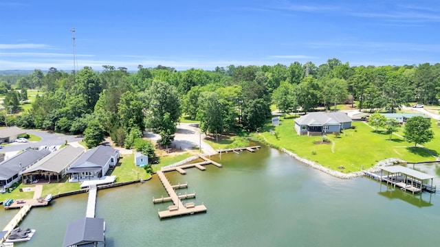 118 Quail Rd, Ninety Six, SC 29666 - aerial view of a nearby body of water and a tree filled landscape