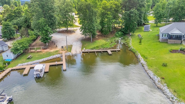 118 Quail Rd, Ninety Six, SC 29666 - aerial view of a nearby body of water