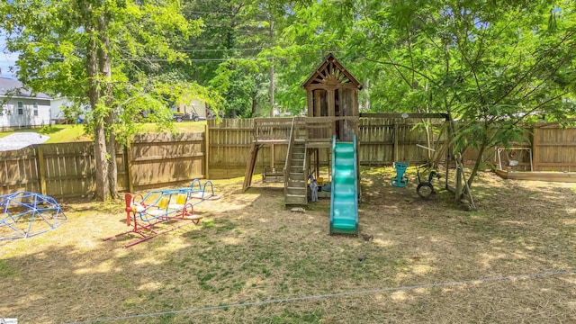 118 Quail Rd, Ninety Six, SC 29666 - view of jungle gym featuring a fenced backyard