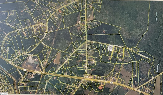 117 Watt Rogers Rd, Pelzer, SC 29669 - aerial view of property's location with property parcel outlined