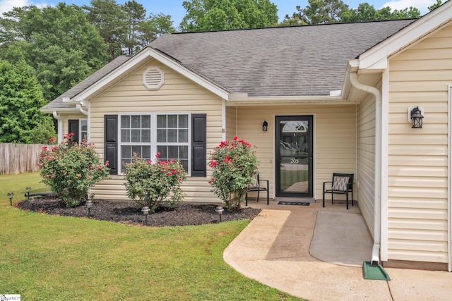 205 Glastonbury Dr, Greer, SC 29651 - property entrance featuring roof with shingles