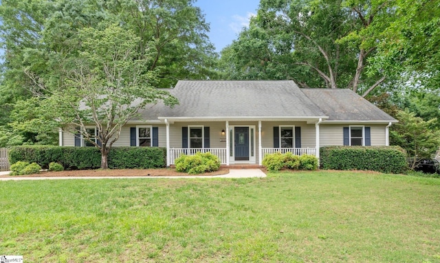 113 Roberts Farm Rd, Simpsonville, SC 29681 - view of front of house with a porch and a front yard