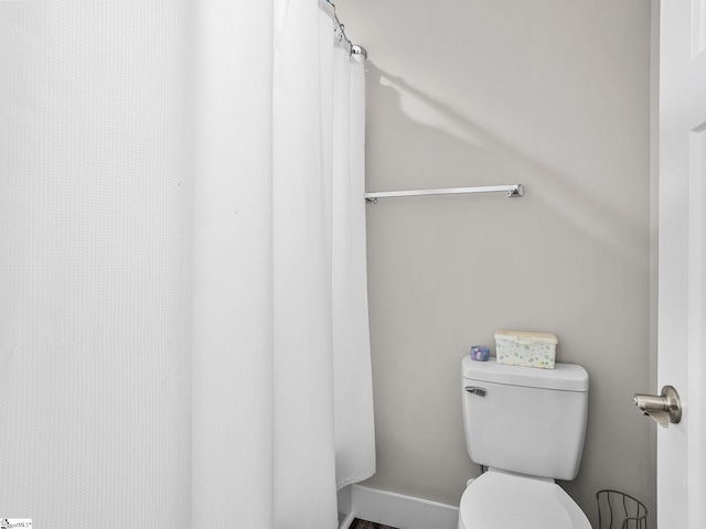 225 Aldrich Rd, Chesnee, SC 29323 - bathroom with toilet and baseboards