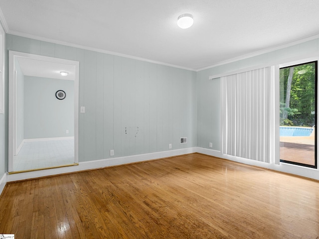 221 N Hill Dr, Boiling Springs, SC 29316 - unfurnished room with ornamental molding, wood finished floors, and baseboards