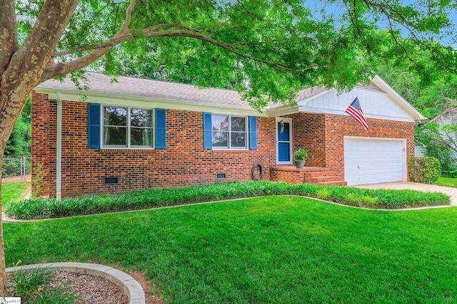 108 Hancock Ln, Greer, SC 29650 - view of front of property featuring brick siding, a garage, and concrete driveway