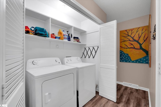 108 Hancock Ln, Greer, SC 29650 - washroom featuring independent washer and dryer, wood finished floors, and baseboards