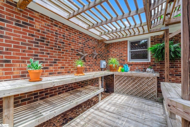 108 Hancock Ln, Greer, SC 29650 - deck featuring a pergola