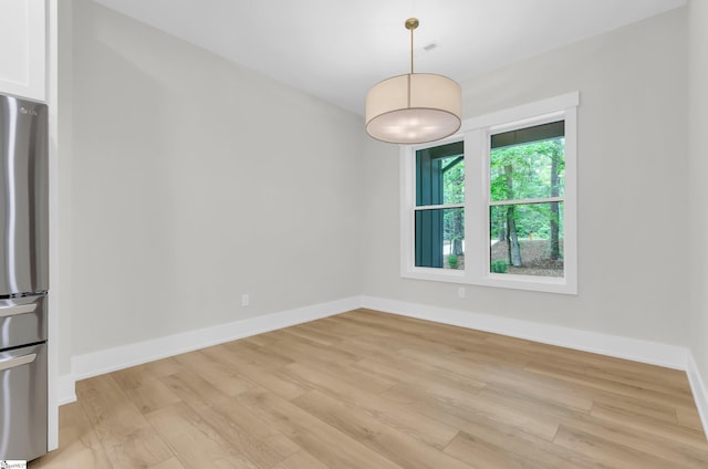 120 Thomason View Rd, Fountain Inn, SC 29644 - spare room with light wood-style floors and baseboards