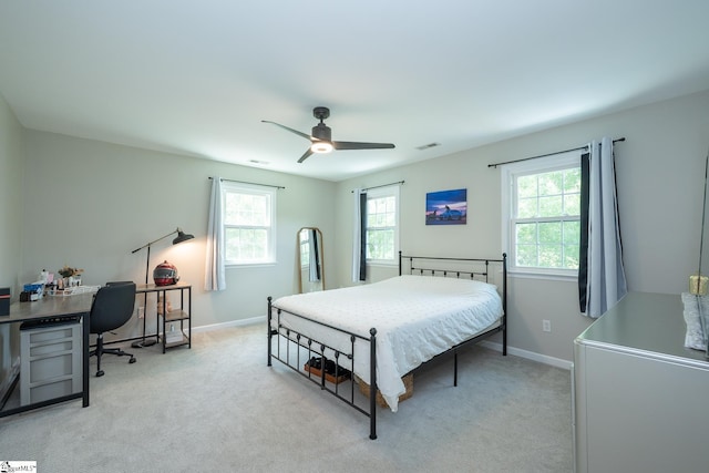 251 Williams Rd, Pelzer, SC 29669 - bedroom featuring multiple windows, a desk, and carpet flooring