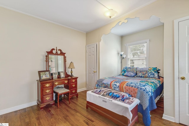 600 Gulliver St, Fountain Inn, SC 29644 - bedroom with ornamental molding, wood finished floors, and baseboards