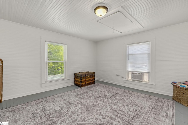 600 Gulliver St, Fountain Inn, SC 29644 - empty room with attic access and cooling unit