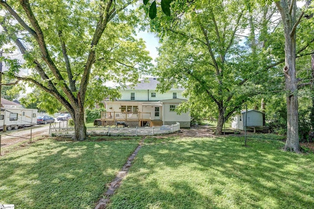 600 Gulliver St, Fountain Inn, SC 29644 - back of property with a deck