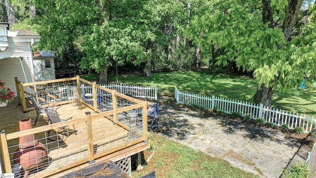 600 Gulliver St, Fountain Inn, SC 29644 - view of yard with a deck