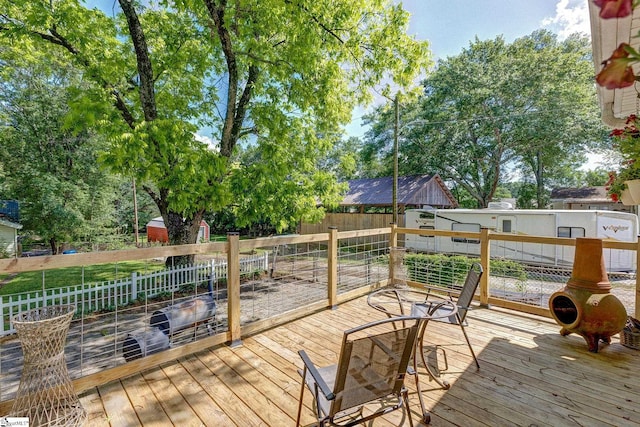 600 Gulliver St, Fountain Inn, SC 29644 - deck featuring a fenced backyard