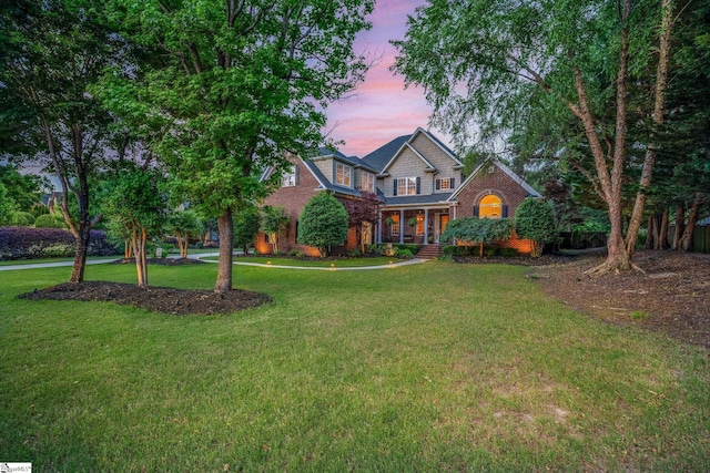 204 Whitworth Way, Simpsonville, SC 29681 - view of front facade with a front yard and brick siding