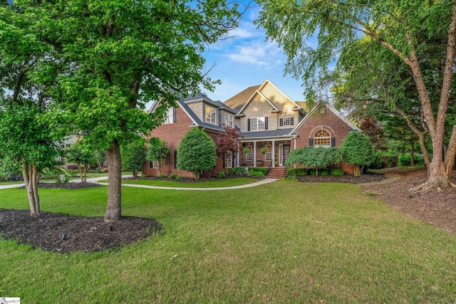 204 Whitworth Way, Simpsonville, SC 29681 - view of front of house featuring brick siding and a front yard
