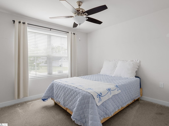 514 Olivia Springs Dr, Spartanburg, SC 29302 - carpeted bedroom featuring baseboards and ceiling fan