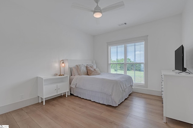 320 Terry Rd, Fountain Inn, SC 29644 - bedroom with light wood-style floors, baseboards, and ceiling fan