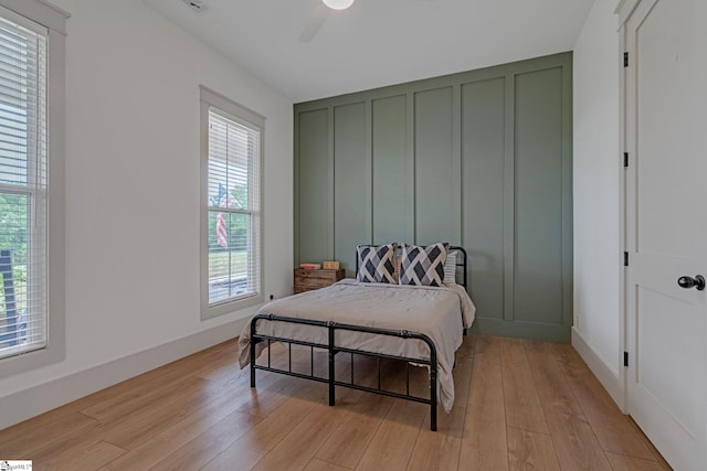 320 Terry Rd, Fountain Inn, SC 29644 - bedroom with light wood-style floors and ceiling fan