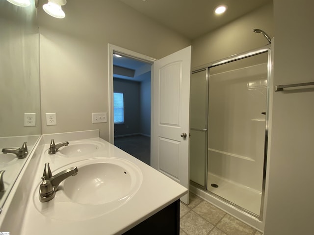 110 Patagonia Rd, Anderson, SC 29625 - full bath featuring a stall shower, double vanity, and recessed lighting
