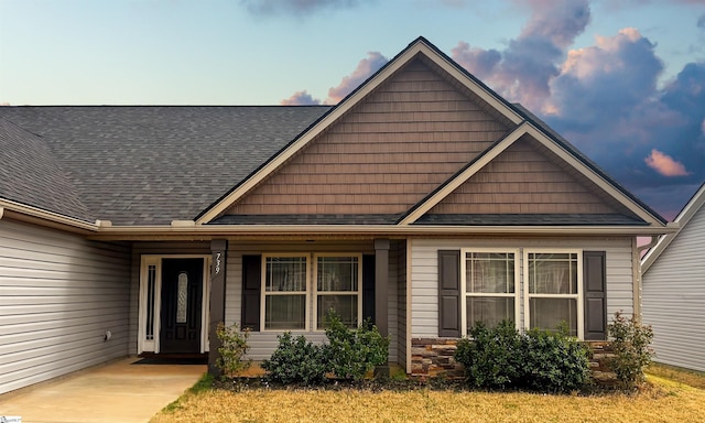 739 Shelburne Ln, Lyman, SC 29365 - view of front of home with a shingled roof