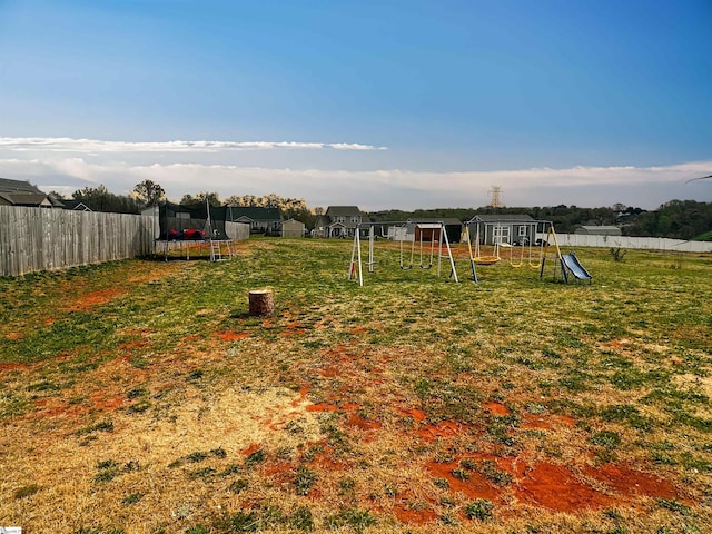 739 Shelburne Ln, Lyman, SC 29365 - view of yard with a trampoline and a playground