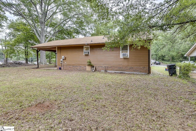 1709 Lyndon Ave, Anderson, SC 29624 - view of side of home featuring a lawn and cooling unit