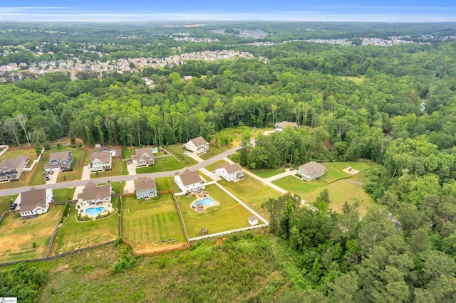 226 Deerview Trl, Simpsonville, SC 29680 - aerial overview of property's location featuring a forest and nearby suburban area