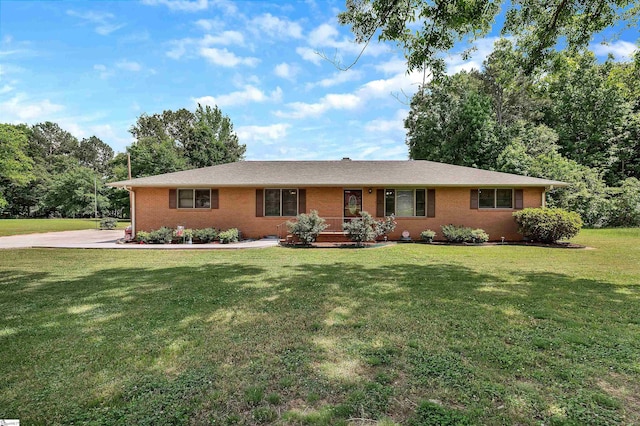 3040 Sunset Forest Rd, Anderson, SC 29626 - single story home featuring a front yard and brick siding