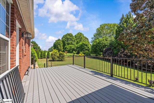 449 Crepe Myrtle Dr, Greer, SC 29651 - view of wooden deck