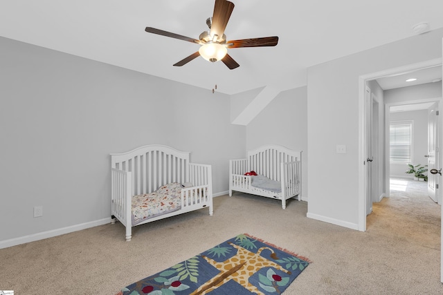 116 Bruinen Dr, Fountain Inn, SC 29644 - bedroom featuring carpet, baseboards, and ceiling fan