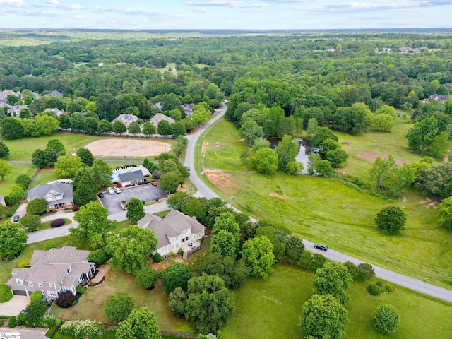 1 Riverstone Way, Greer, SC 29651 - aerial perspective of suburban area featuring a heavily wooded area