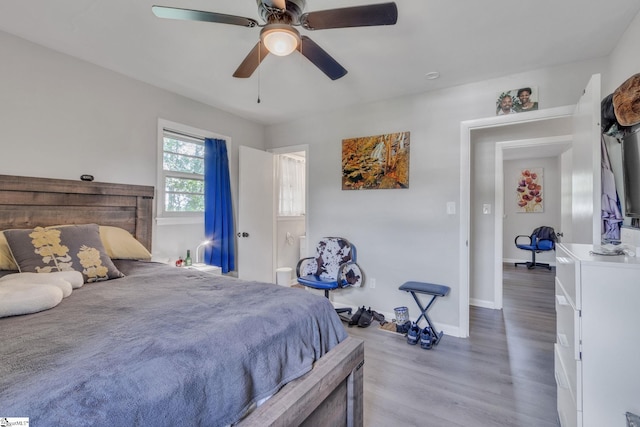 273 Cedar Springs Rd, Spartanburg, SC 29302 - bedroom with light wood finished floors, baseboards, and ceiling fan