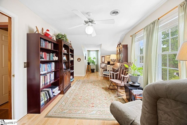 3 Staten Ln, Taylors, SC 29687 - living area featuring light wood-style floors and a ceiling fan