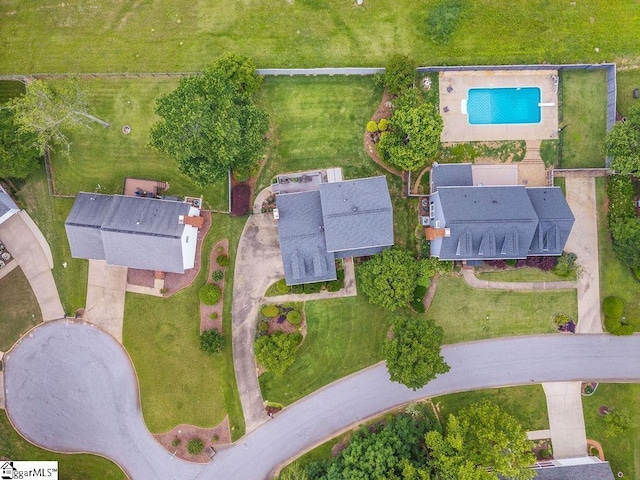 3 Staten Ln, Taylors, SC 29687 - aerial view of property's location with a pool area