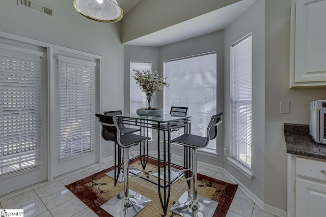 349 Hamilton Pkwy, Easley, SC 29642 - dining space with light tile patterned floors and baseboards