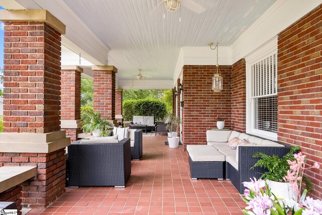 227 S Main St, Anderson, SC 29654 - view of patio / terrace featuring outdoor lounge area