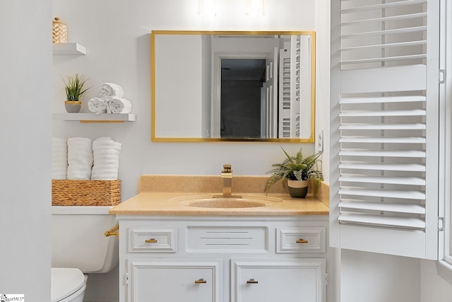 207 White Water Ct, Greer, SC 29650 - half bath featuring vanity and toilet