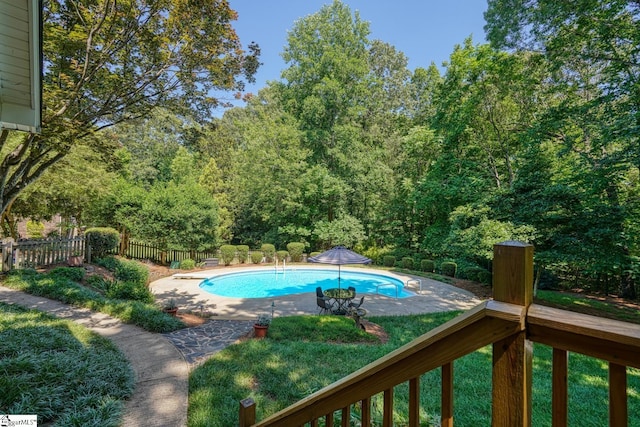 201 Woodridge Dr, Spartanburg, SC 29301 - view of pool featuring a fenced backyard and a patio