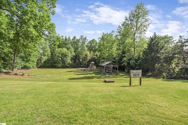 201 Woodridge Dr, Spartanburg, SC 29301 - view of property's community with a gazebo and a lawn