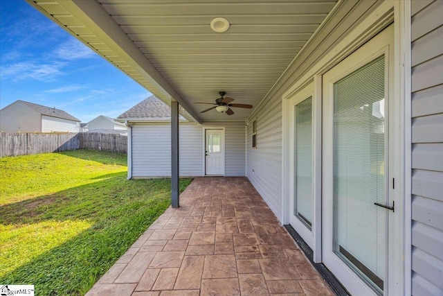 624 Renita Dr, Boiling Springs, SC 29316 - view of patio featuring a ceiling fan