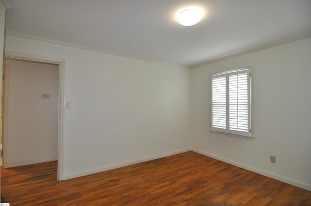 105 S Oakleaf Dr, Landrum, SC 29356 - empty room featuring ornamental molding, dark wood-style floors, and baseboards