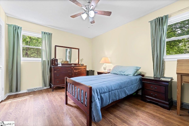 116 Kennedy St, Easley, SC 29642 - bedroom featuring wood finished floors and a ceiling fan