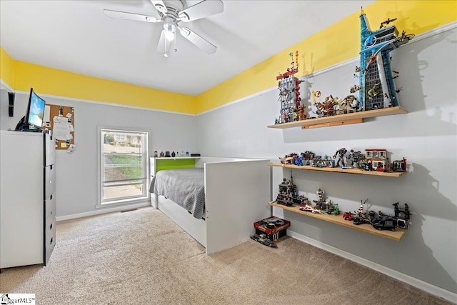 116 Kennedy St, Easley, SC 29642 - carpeted bedroom with ceiling fan and baseboards